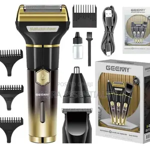 Geemy 3-in-1 Rechargeable Shaver and Trimmer Set (Gm-8065)