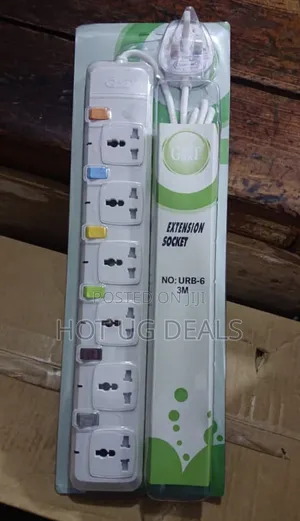 G & T Original 6 Way Universal Heavy Duty Extension Cable
