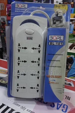 Borl High Grade 8 Ways Heavy Duty Extension Socket - White
