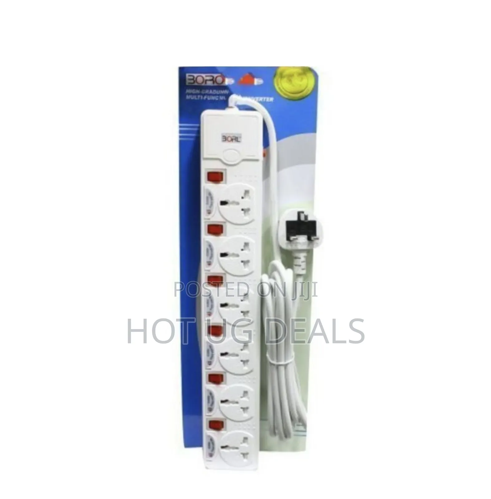5m Borl High Grade 6 Ways Heavy Duty Extension Socket