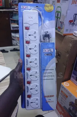 5m Borl High Grade 6 Ways Heavy Duty Extension Socket