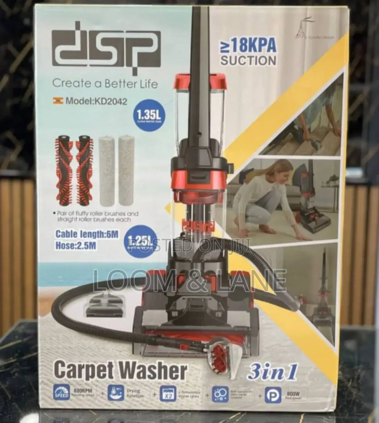 DSP Kd2042 3-in-1 Carpet Washer