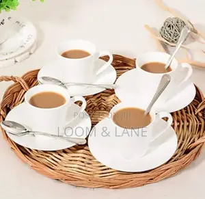 6pcs Cappuccino Cup and Saucer Set