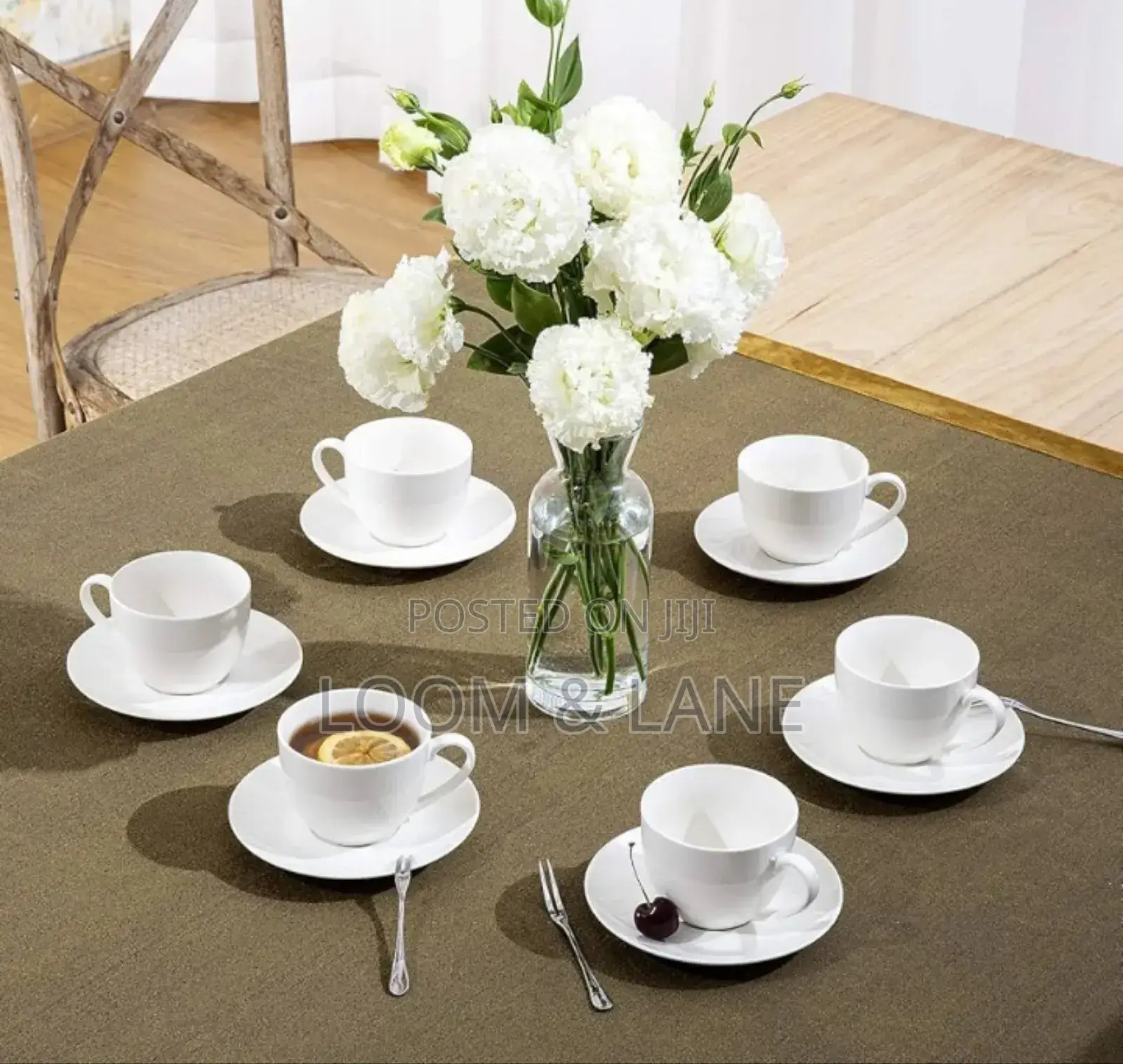 6pcs Cappuccino Cup and Saucer Set