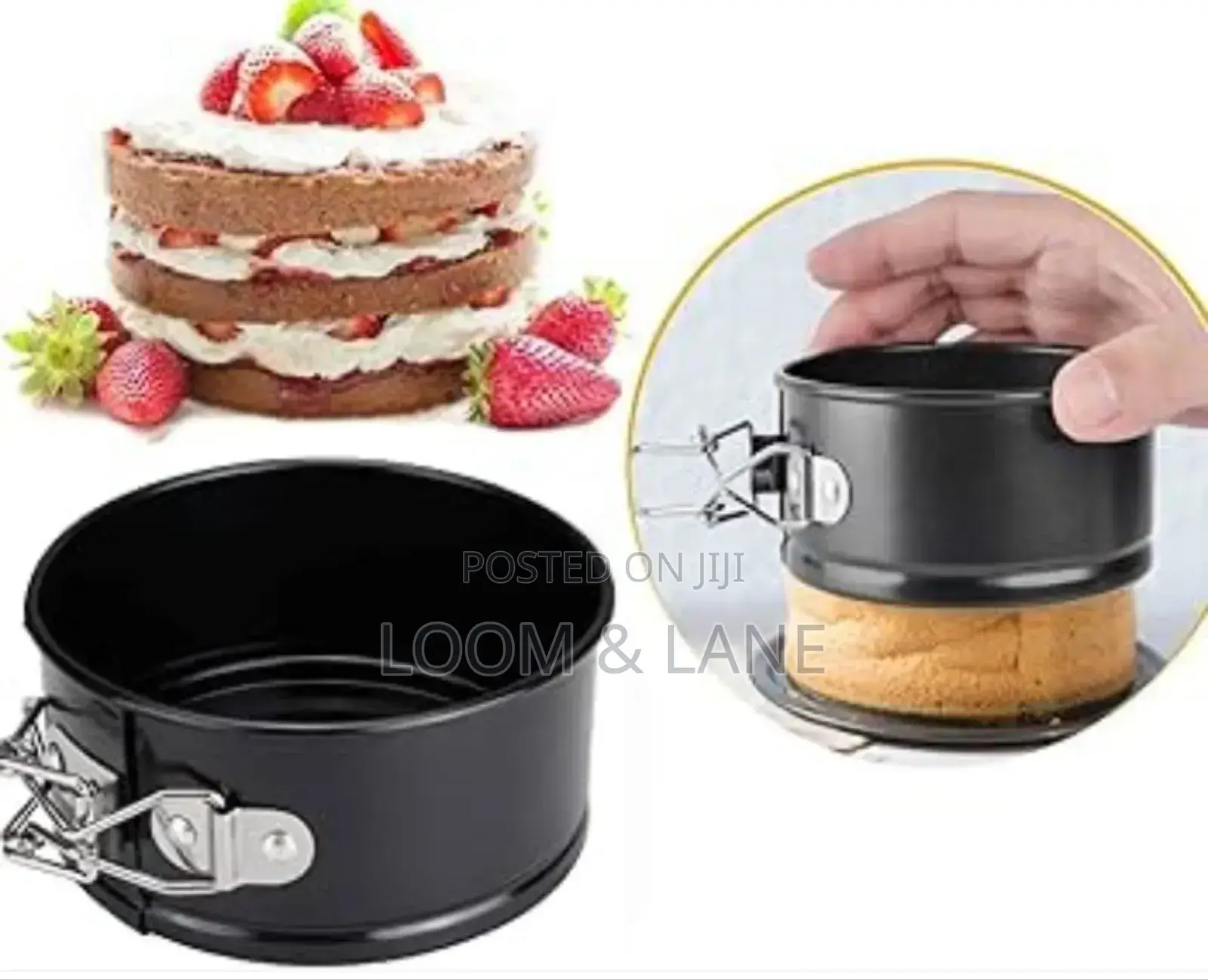4pcs Non-Stick Queen Cake Size Baking Pans