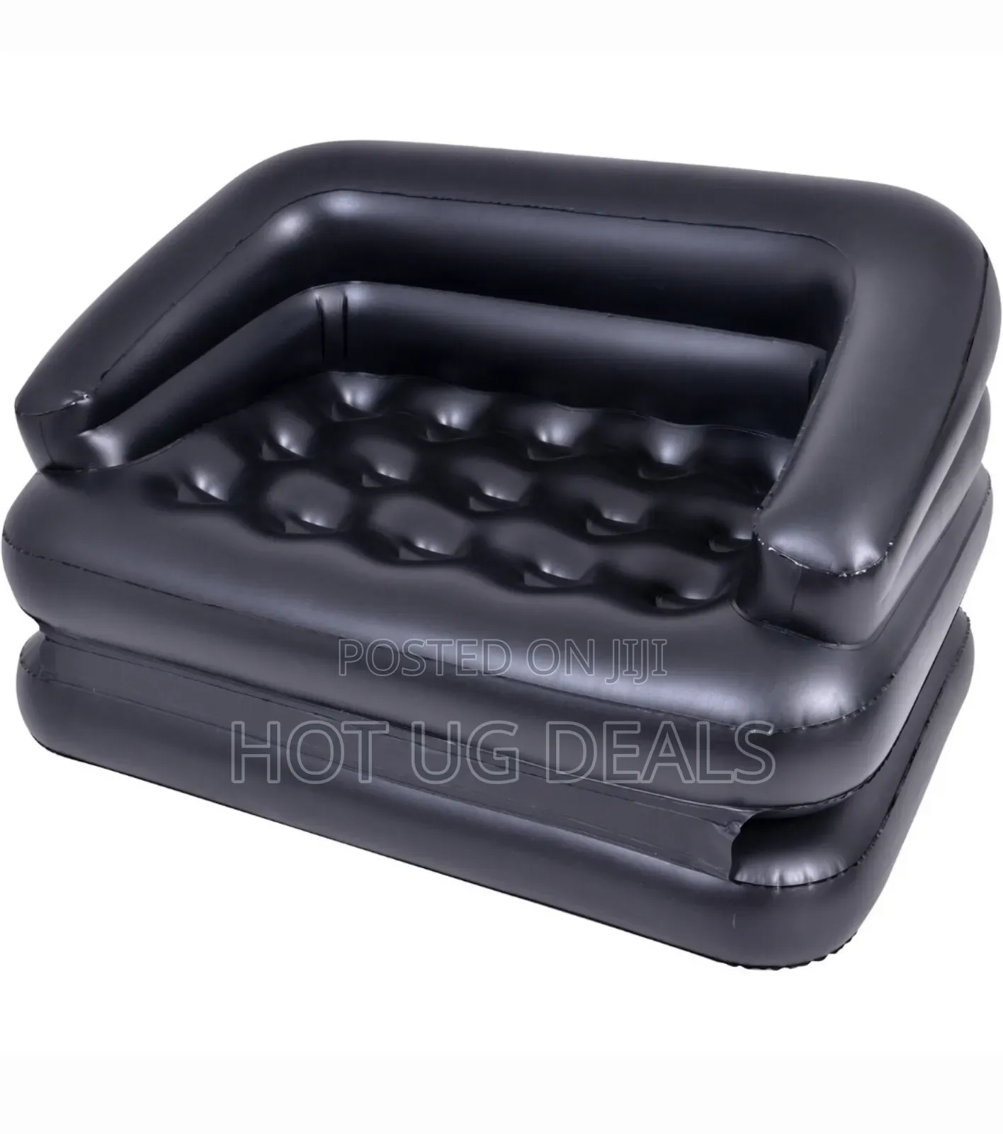 5-in-1 Inflatable Flocked Sofa Bed With Pump