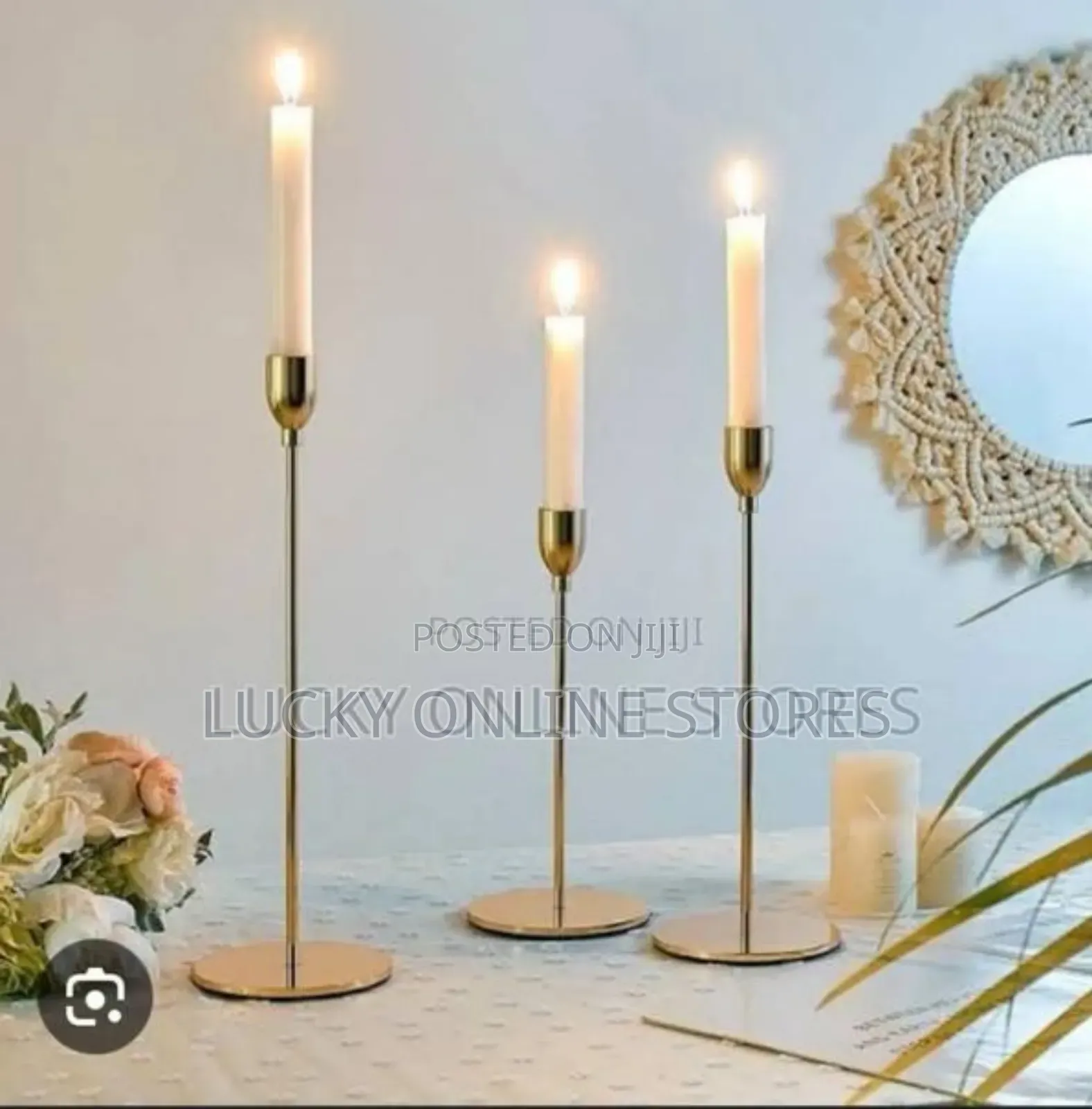 3pc Candle Stand