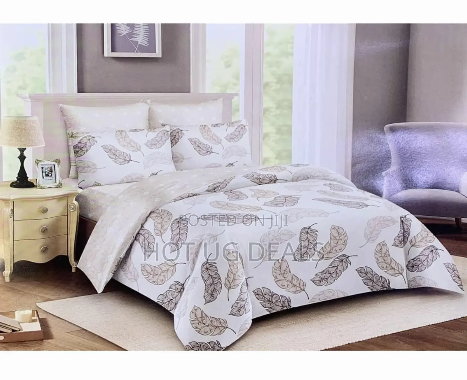 5x6 Duvet Set With 1 Bedsheet & 2 Pillowcases- Multicolor