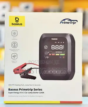 Baseus Super Energy 4in1 Car Jump Starter, Tire Inflator,