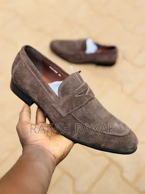 Original Dark Tan Franco Banetti Slip on Suede Loafers