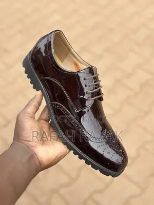 Original Maroon Shinny Bellonar Oxford Shoes