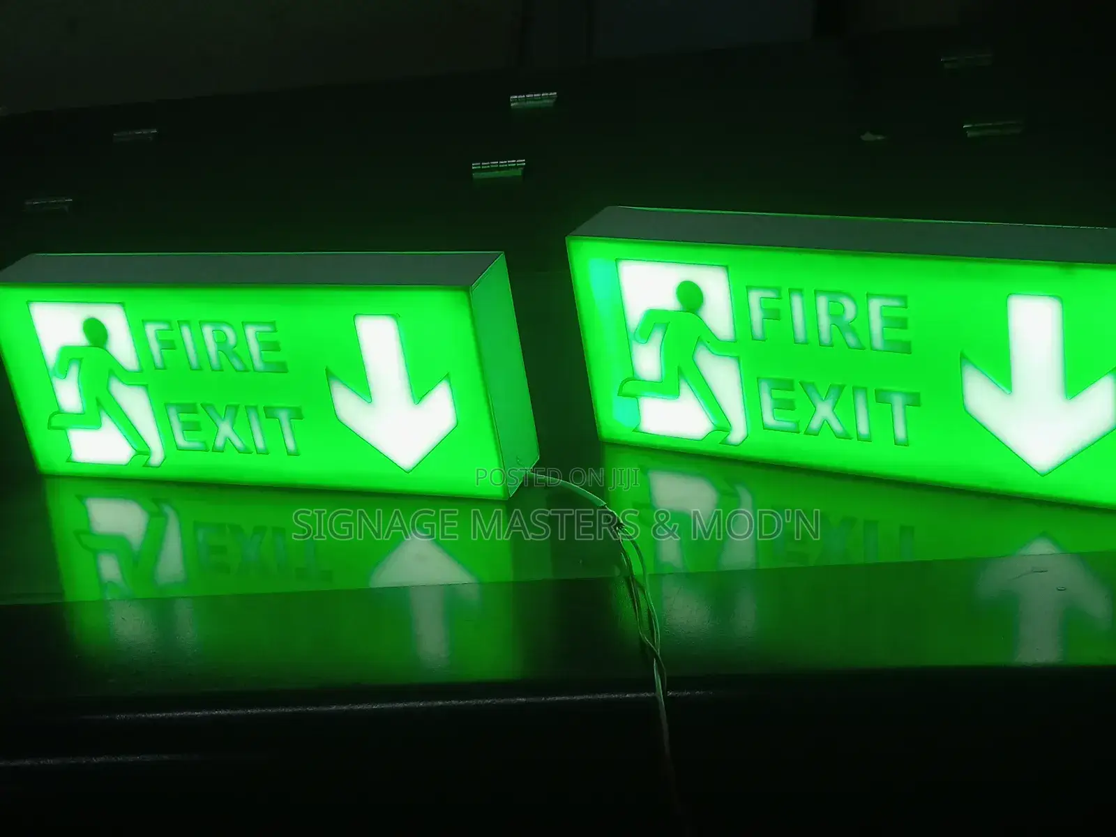 Led Fire Exit Acrylic