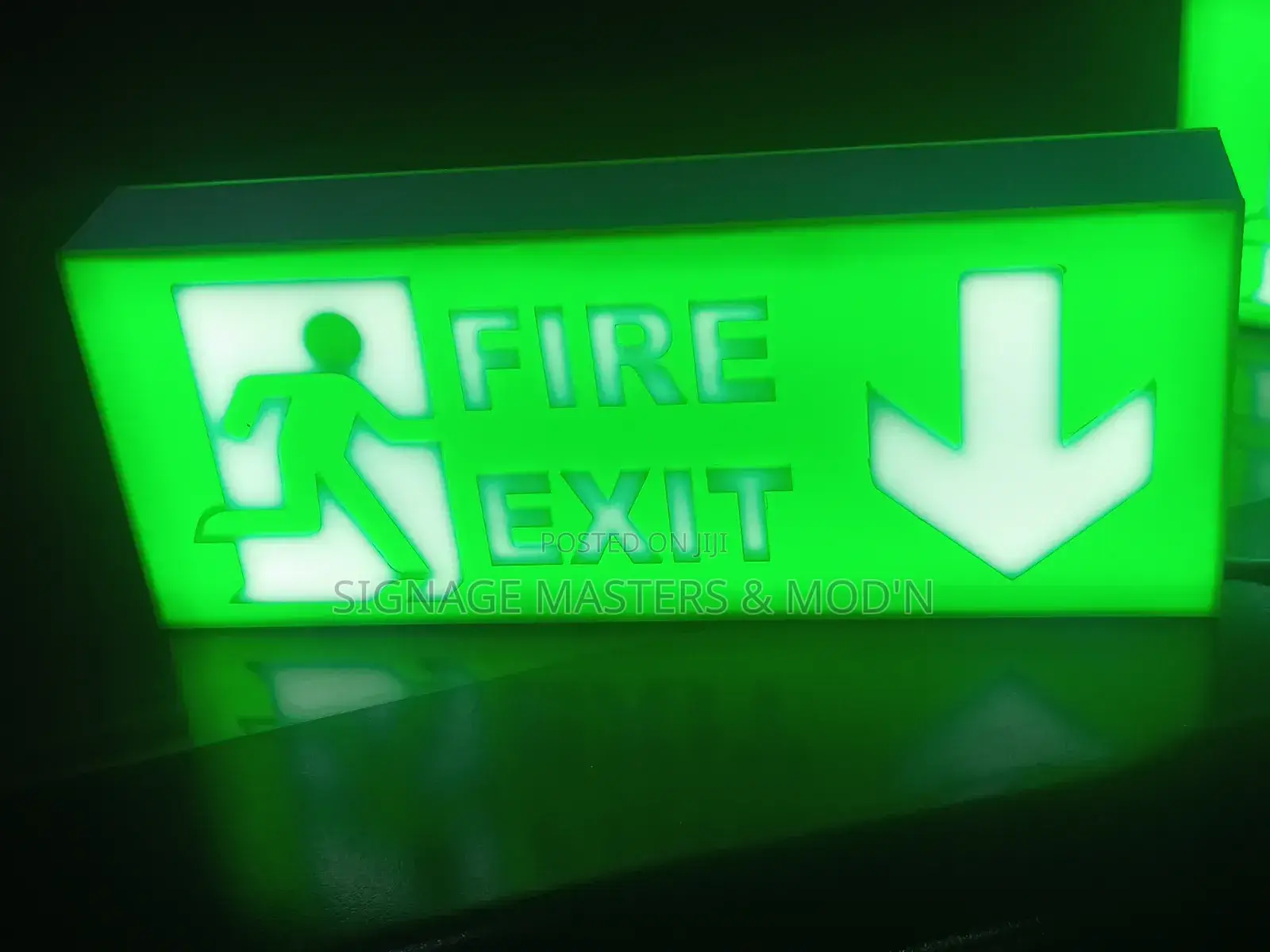 Led Fire Exit Acrylic