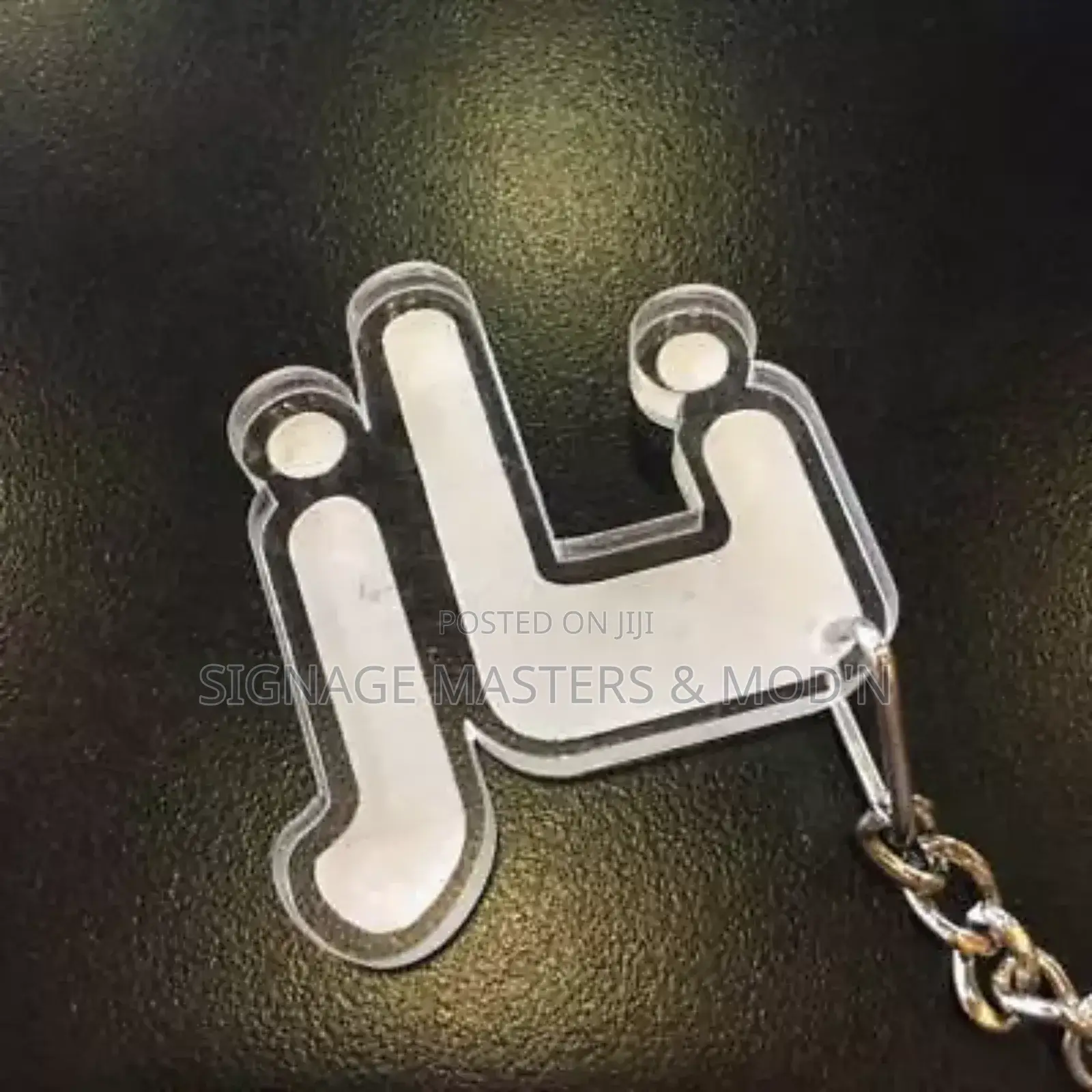 Arabic Names Clear Glass Acrylic Keychain