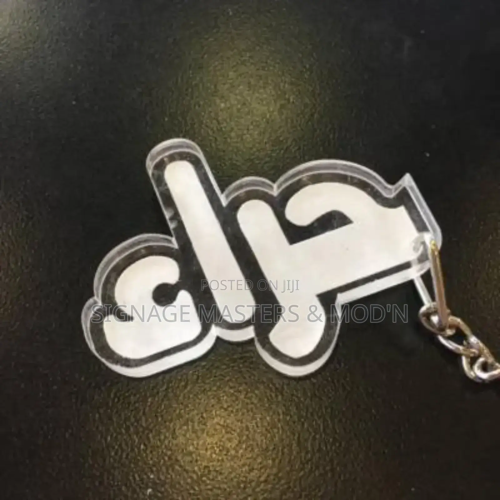 Arabic Names Clear Glass Acrylic Keychain