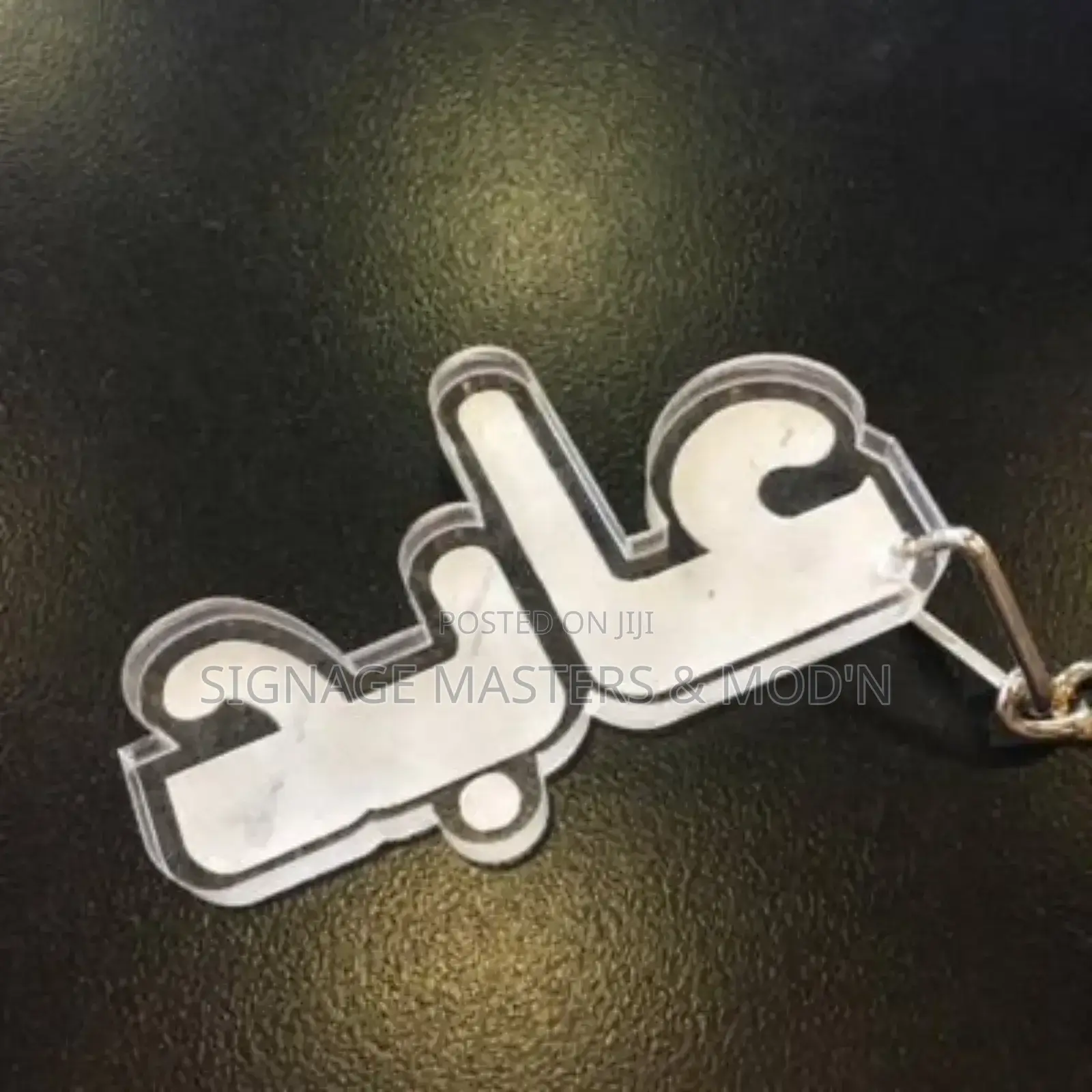 Arabic Names Clear Glass Acrylic Keychain