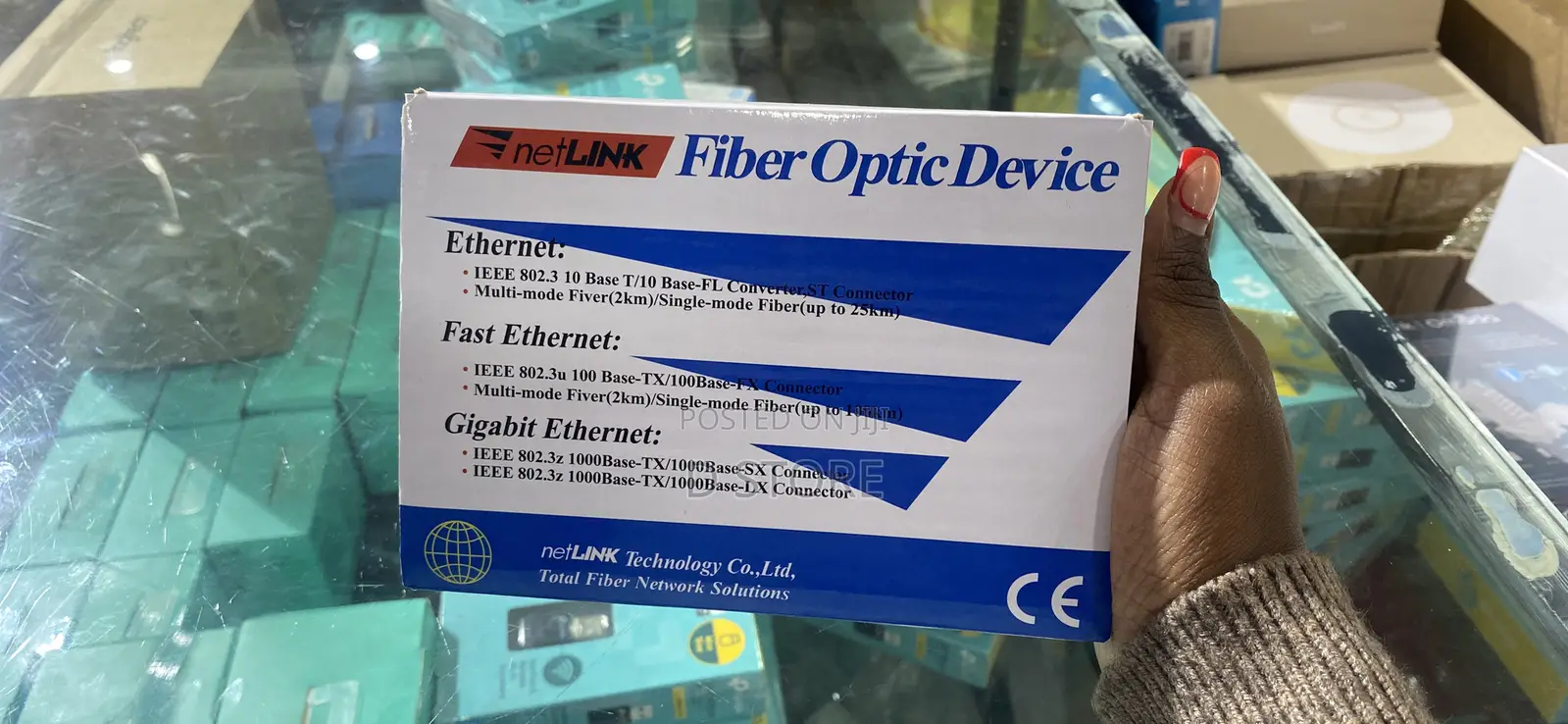 Netlink Fiber Optic Device Media Converter