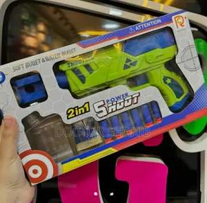 New 2 in 1 Kids Water Bullets and Soft Bullet Gun