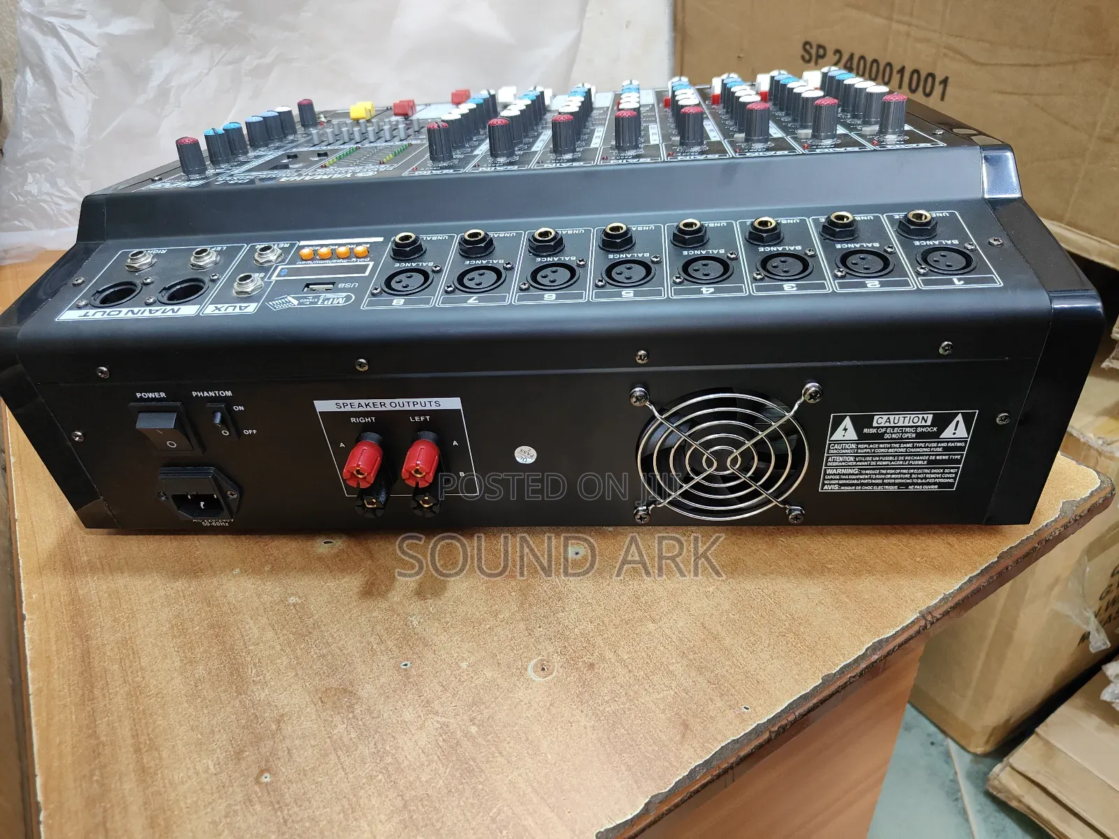 Amp Mixer Eight (8) Channels