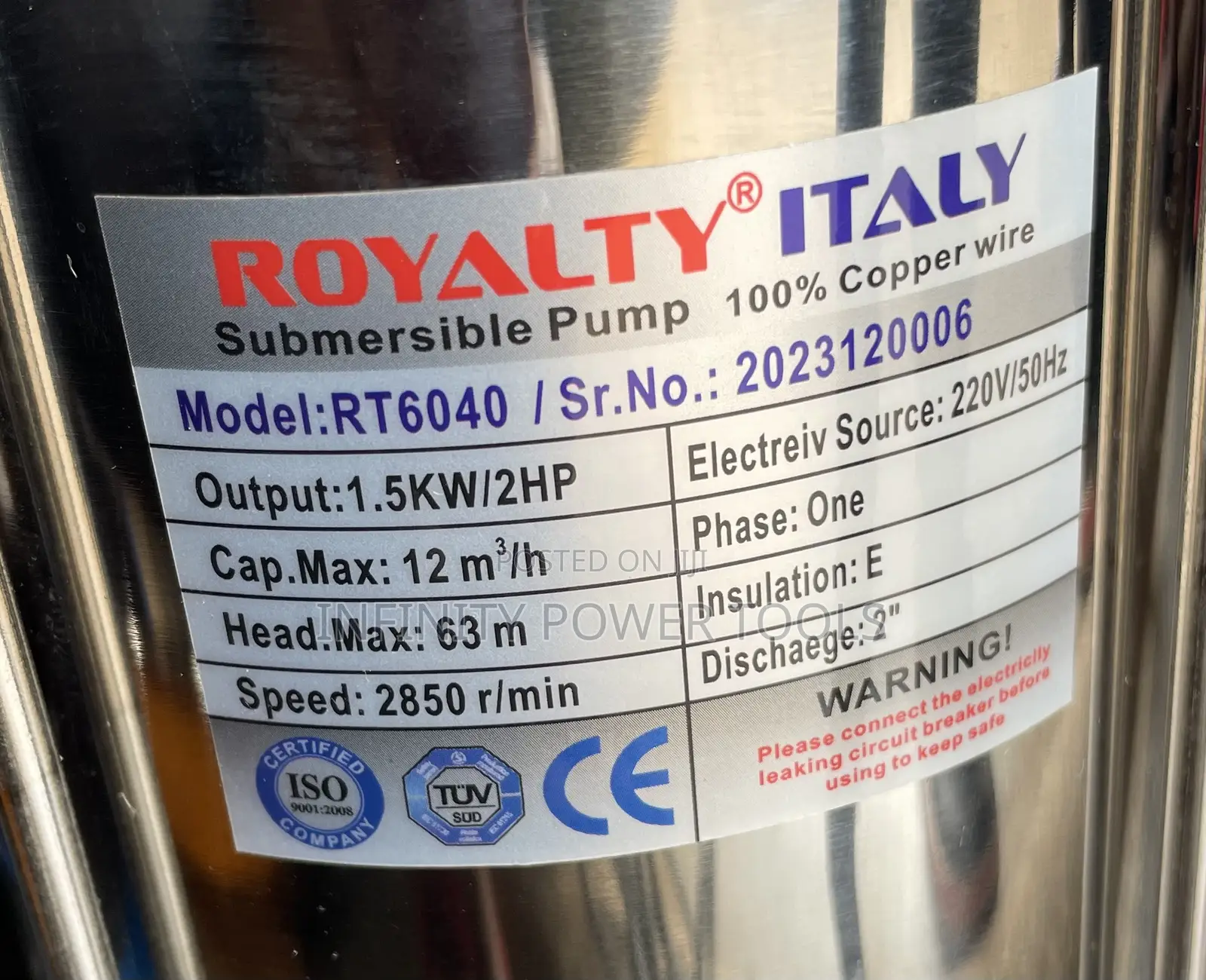 Submersible Pump(63m)