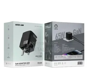 Green Lion Gan Adapter 65w Black