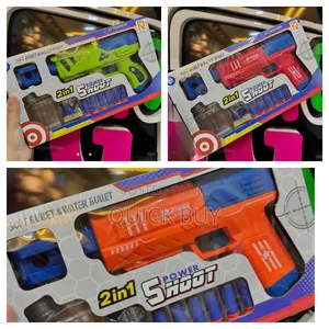Ðurable 2in1 Kids Water Bullets and Soft Bullets Gun