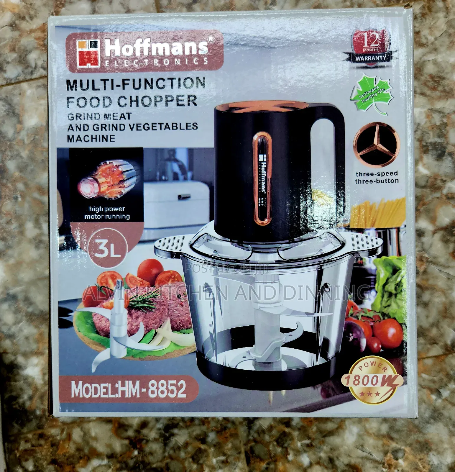 Food Chopper Multifunction 3l