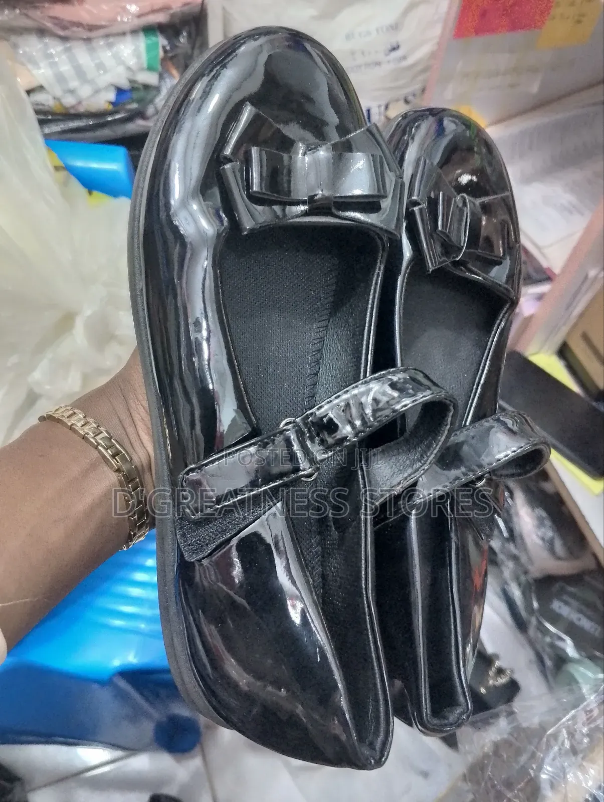 Black Polishable School Shoes (38-42)