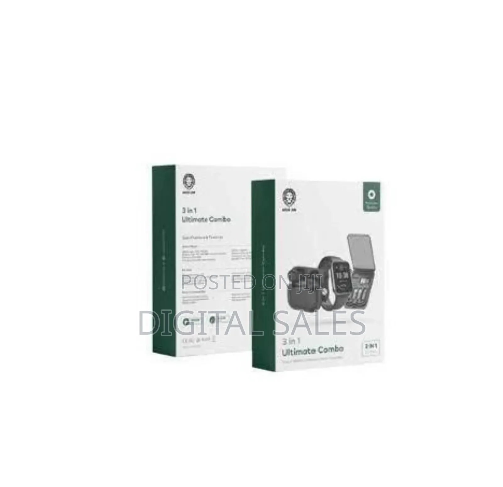 Green Lion 3 in 1 Ultimate Combo Smart Watch Earbud