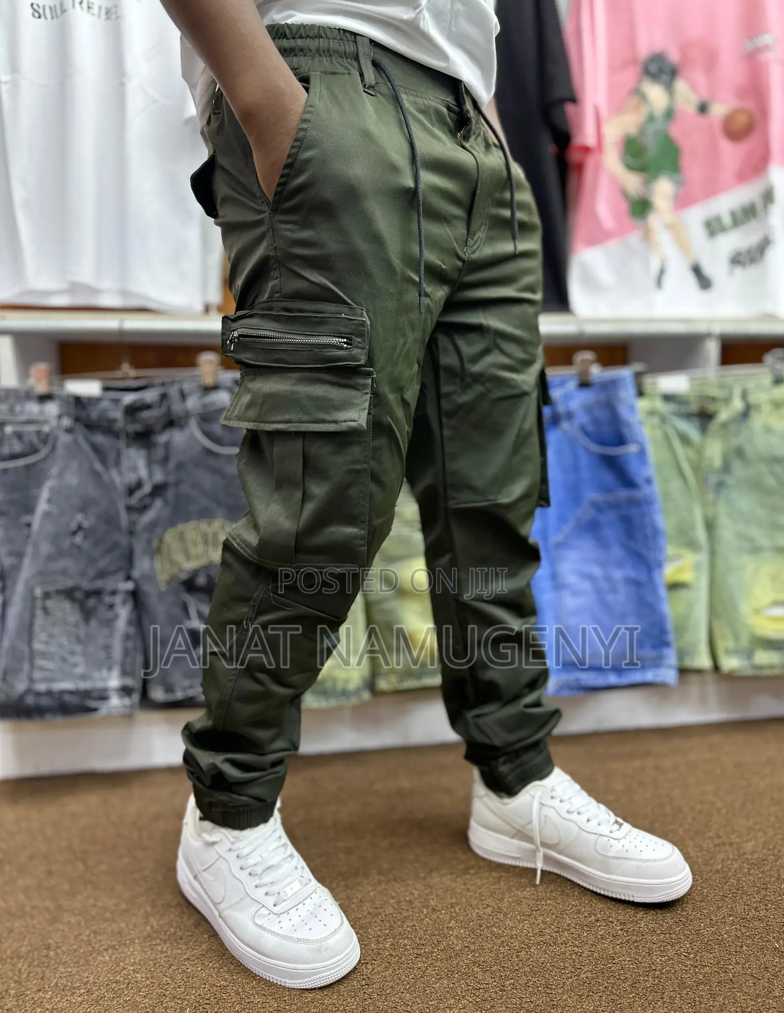 Army Green Cargo Pants Available