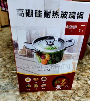 Cooking Pot Heat-Resistant Glass 4.5l