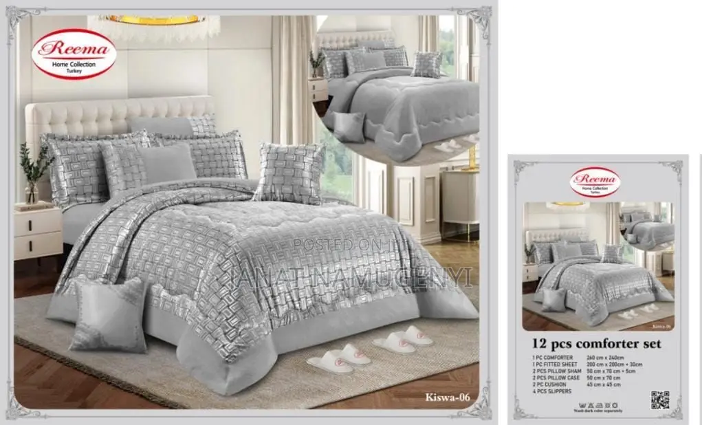 Rema 12 Piece Comforter (8 by 8 Duvets)