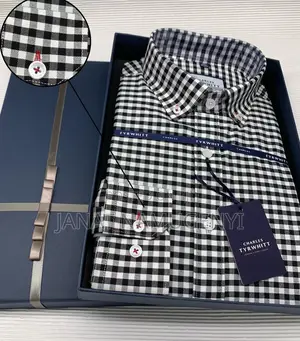 Black and White Checked Shirt