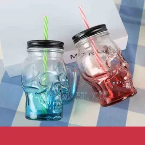 Skull Shaped Mason Jars
