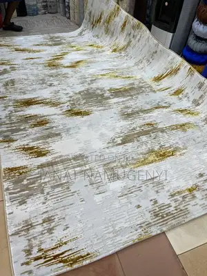 Cream Golden Large Sized Carpet Available