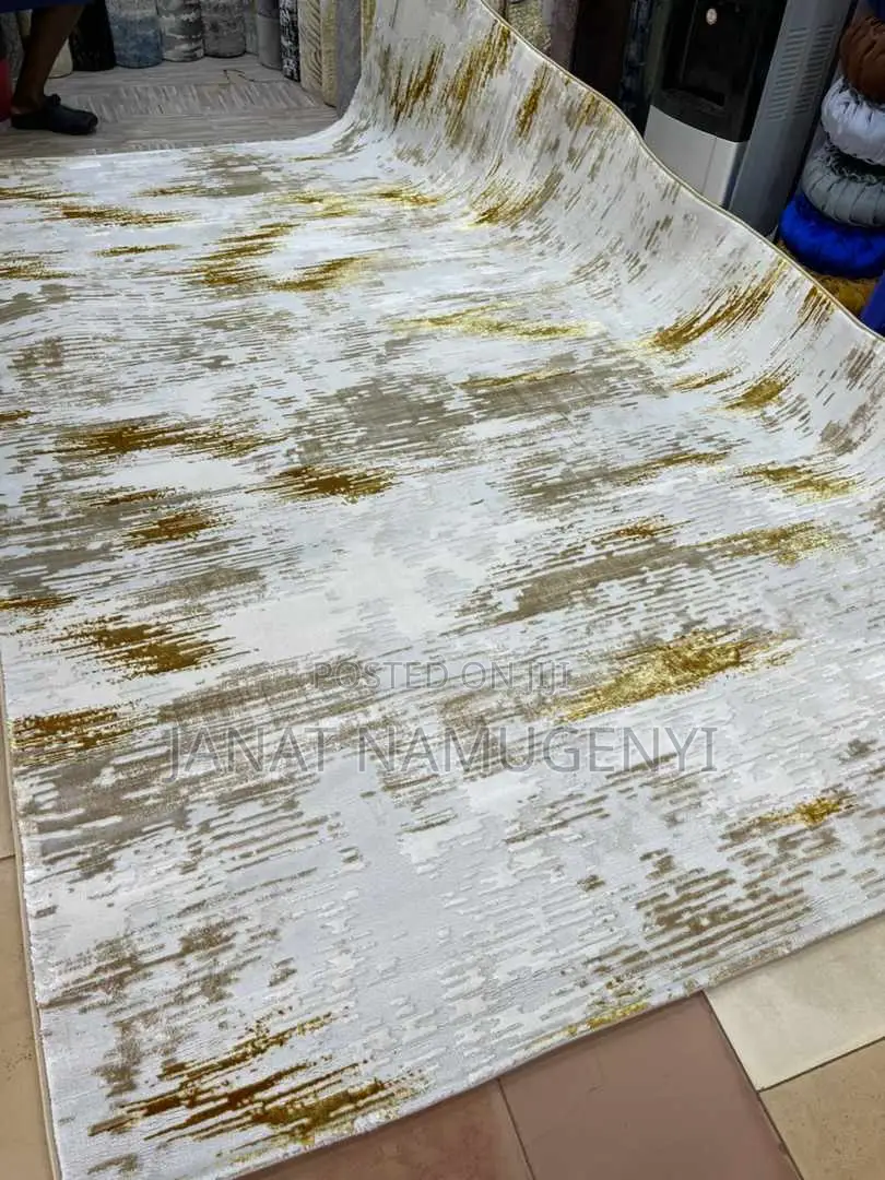 Cream Golden Large Sized Carpet Available