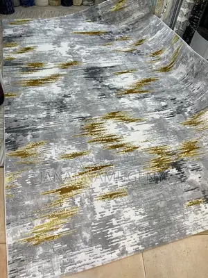 Cream Grey Golden Large Sized Carpet Available