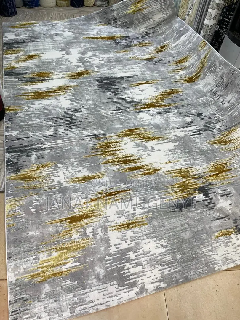 Cream Grey Golden Large Sized Carpet Available