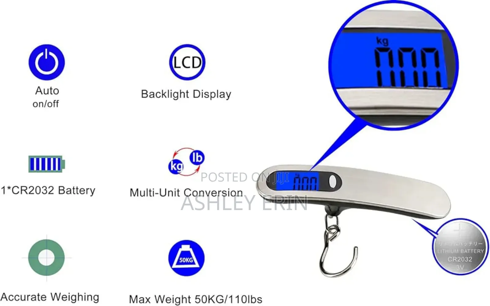 Pocket Digital Luggage Scale 50kg