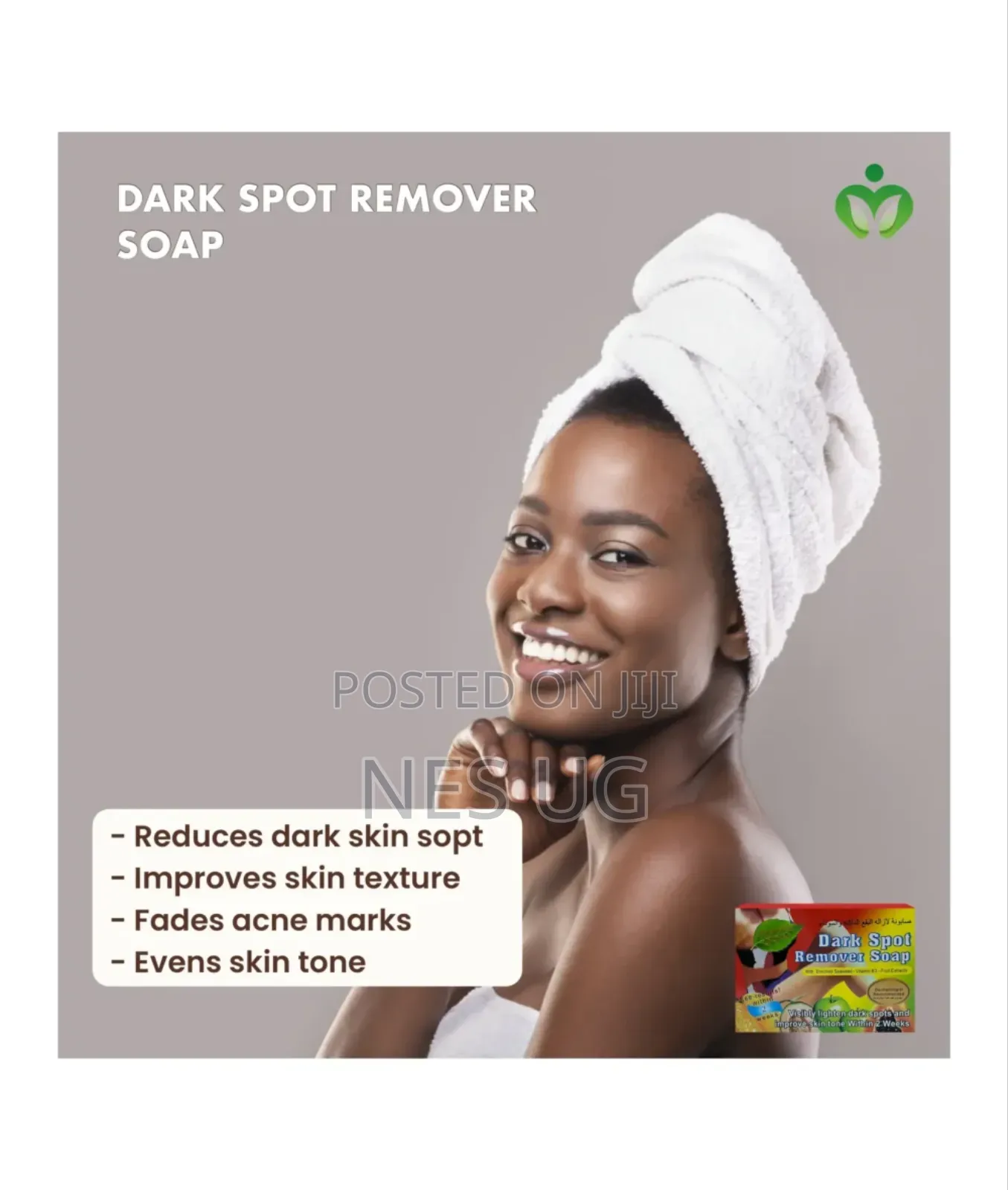 Dark Spot Soap, Lightens and Improves Skin Tone 135g
