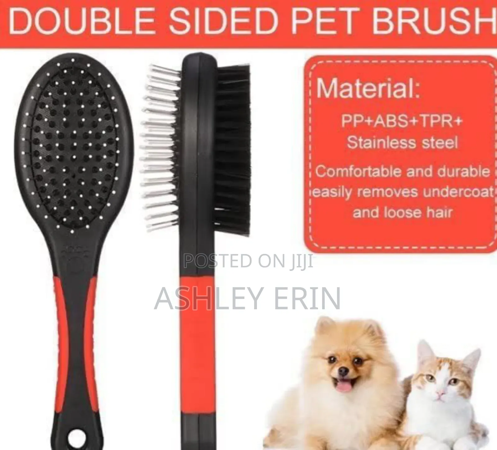 Double-Sided Pet Grooming Brush