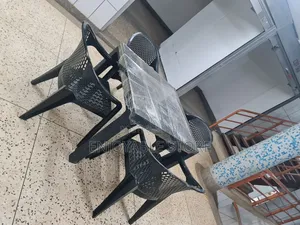Restaurant Table and Plastic Chairs