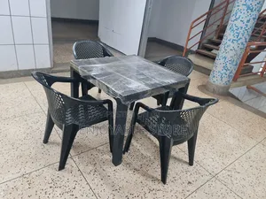 Restaurant Table and Plastic Chairs
