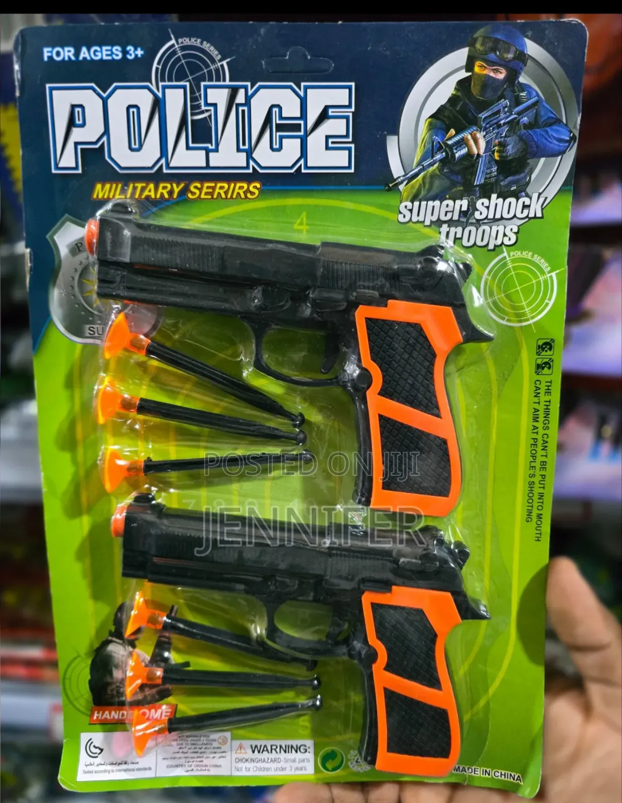 2pcs Kids Military Blaster Pistol Toys