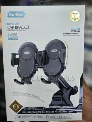 Go Des Gd-Hd207 Dual Use Suction Cup Design Car Phone Holder