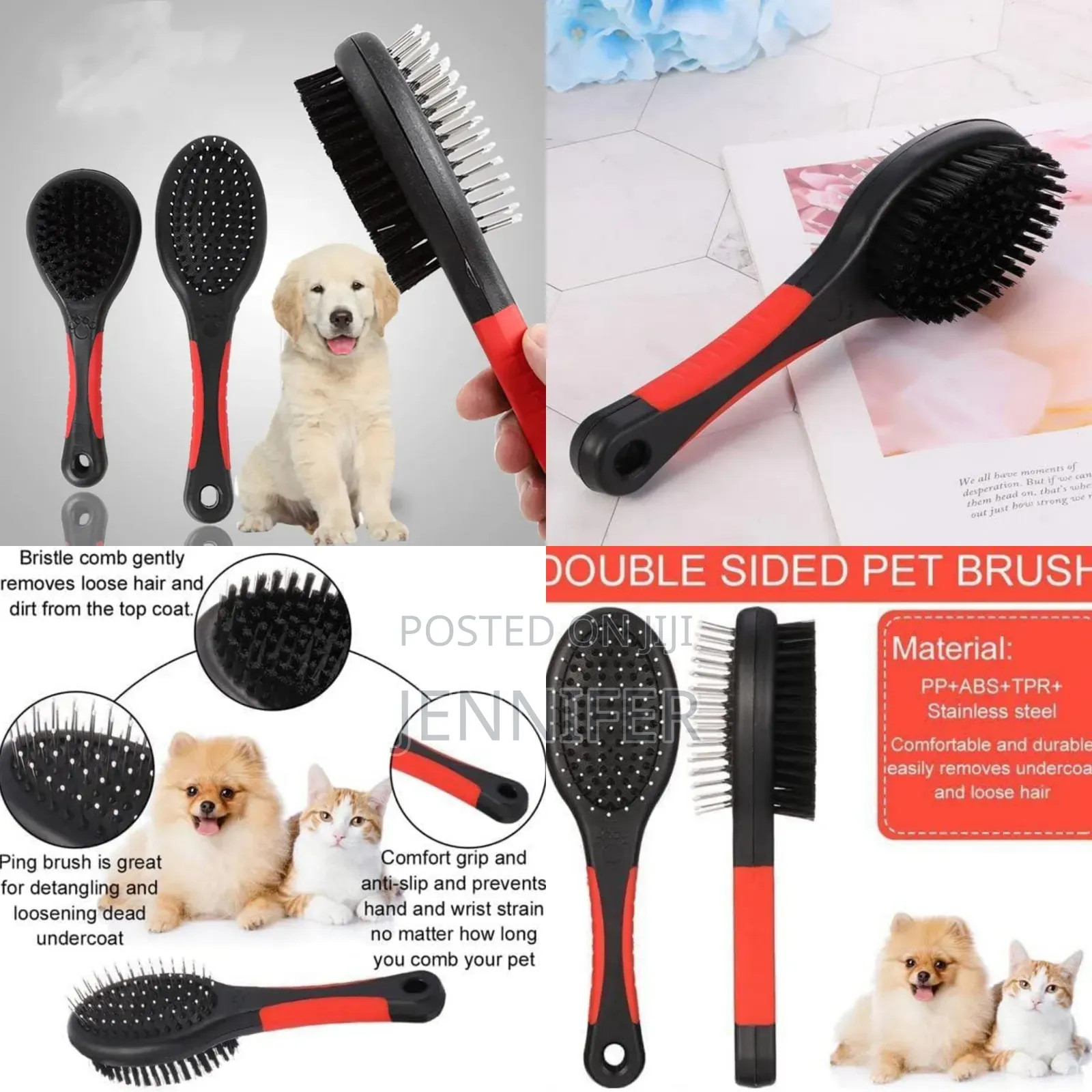 Double-Sided Pet Grooming Brush