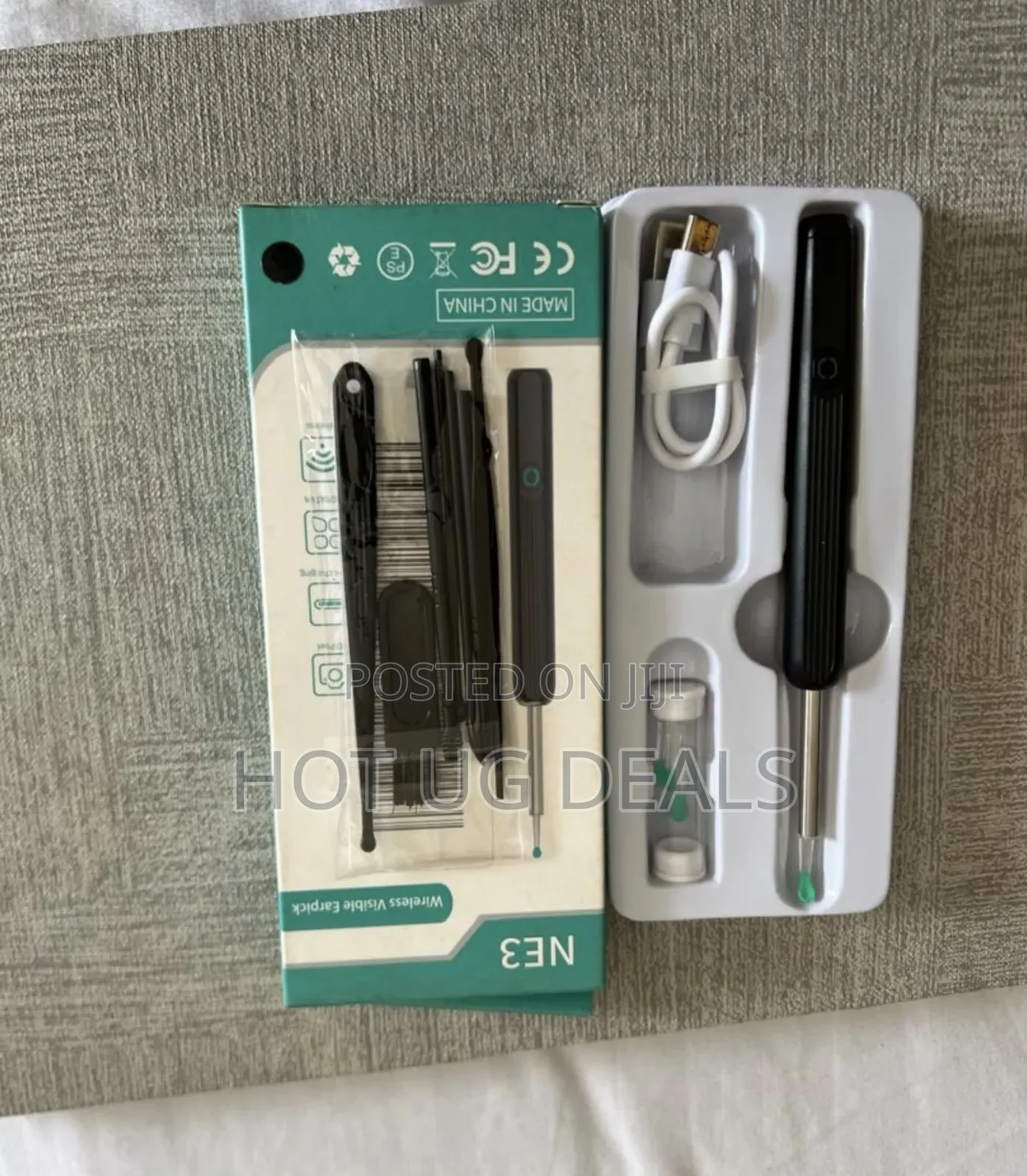 Rechargeable Wireless Ear Cleaner With Cleaning Heads