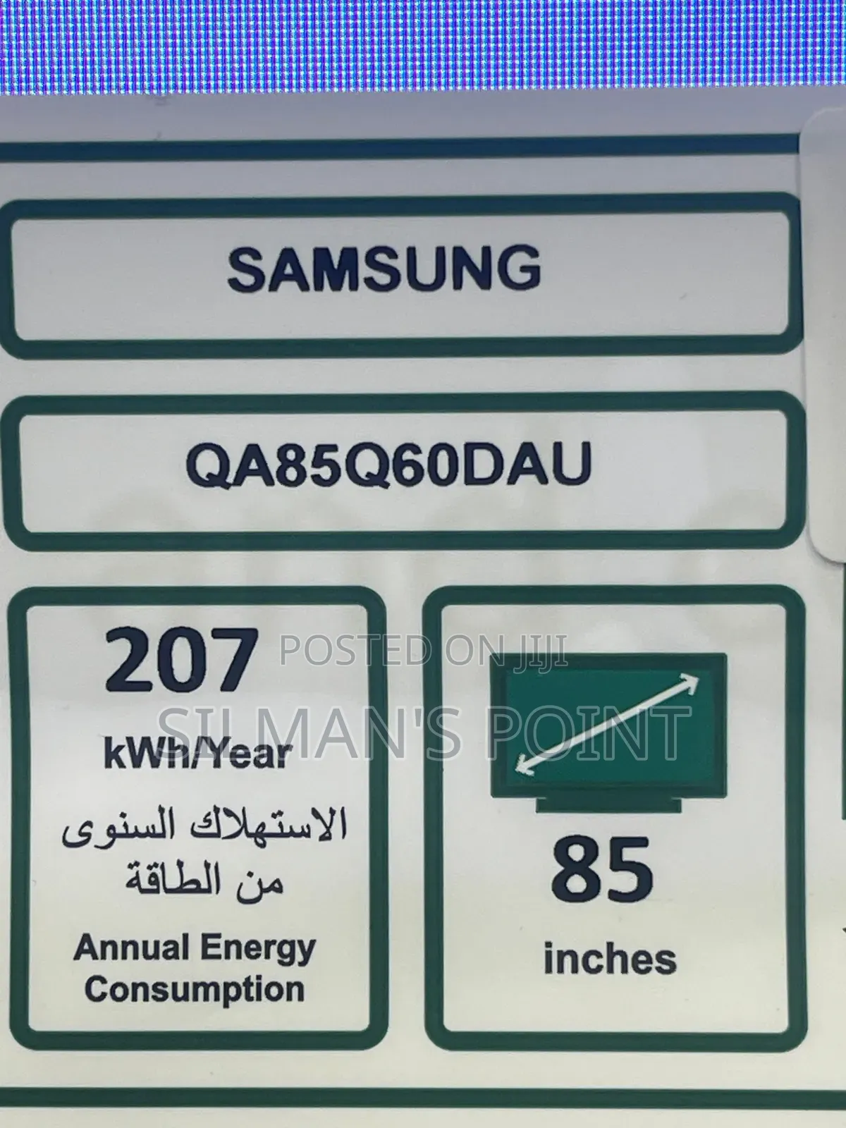 High End Samsung 85" Q60d Qled Tv Latest