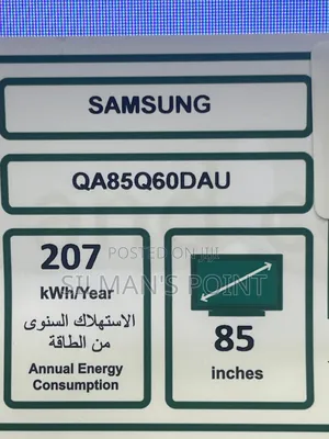 High End Samsung 85" Q60d Qled Tv Latest