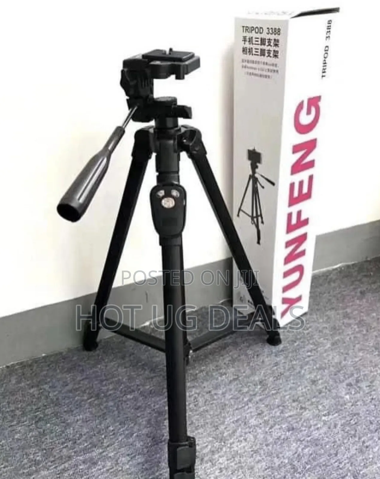 Professional Foldable Heavy Duty Tripod 3388 – Black